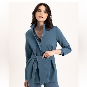 Renuar Sash Jacket - Peacock Blue - XS